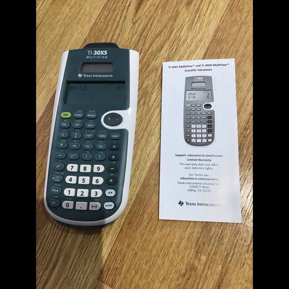 Texas Instruments TI-30XS Calculator, multiview, new, open package